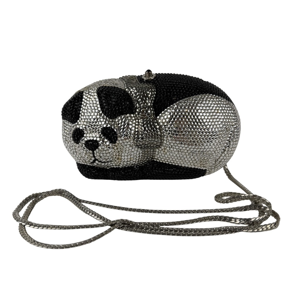 Daniel Ames Panda Crystal Bag Rhinestone Evening Minaudiere Clutch Swarovski‎